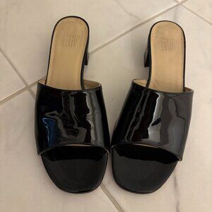 Maryam Nassir Zadeh Black Patent Leather Heels